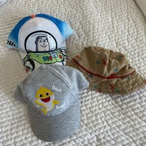 LOT OF 3 TODDLER BOY HATS